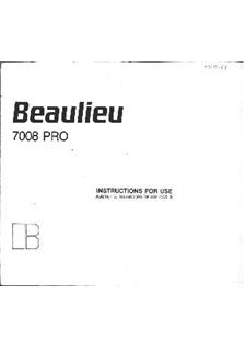 Beaulieu 7008 S manual. Camera Instructions.